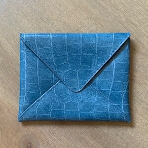 Magnetic Vegan Pouch/Wallet/case Blue